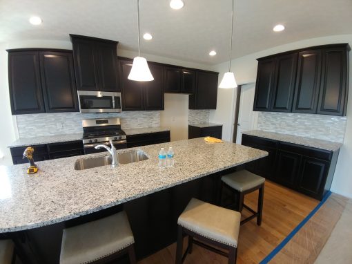 Mixed Mosaic Tile & Stone Backsplash in Cuyahoga Falls, OH